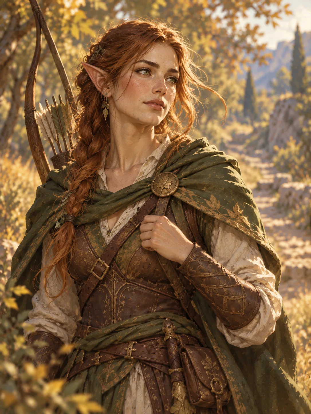 Портрет эльфа — раса D&D 5e