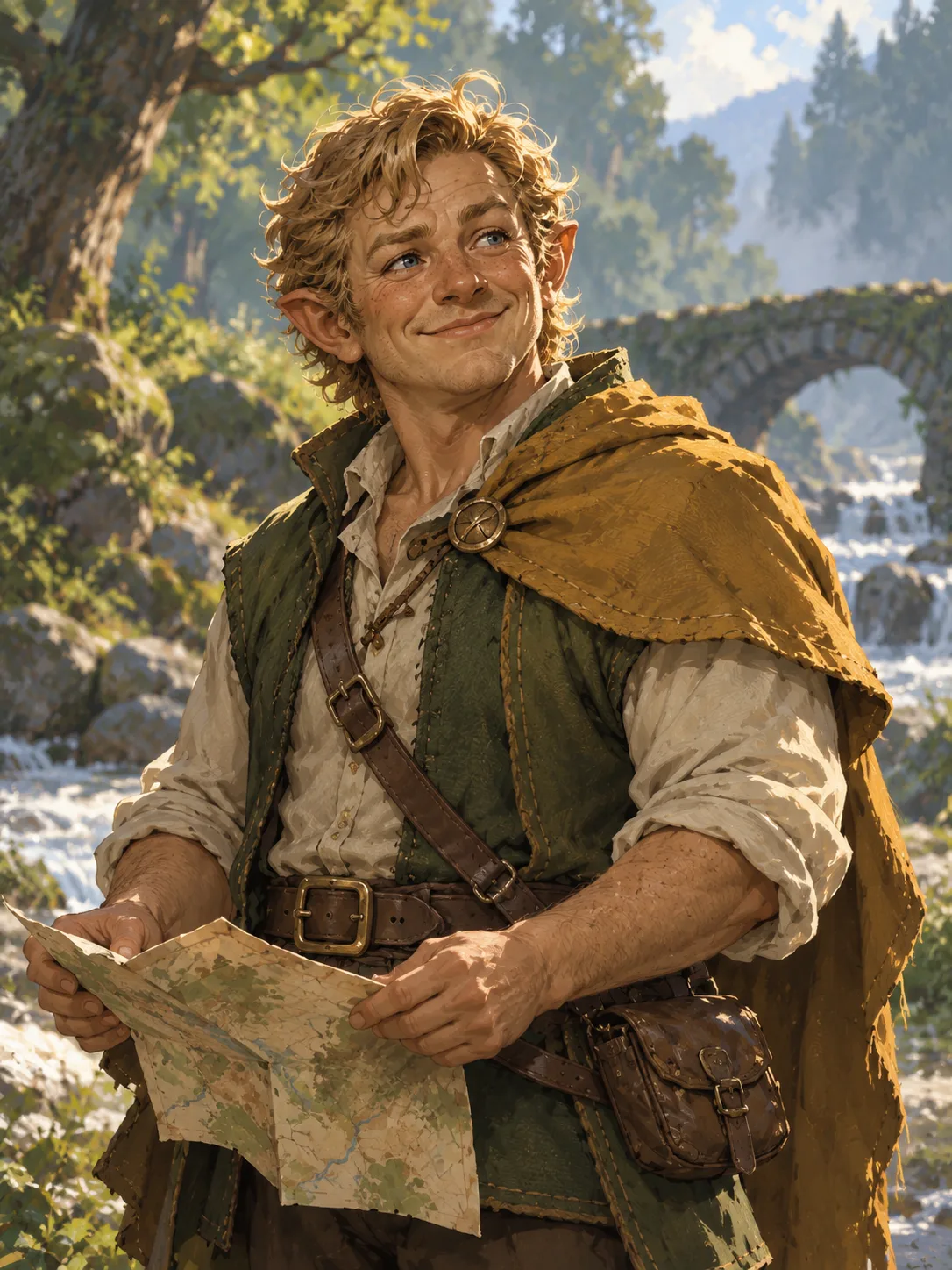 Портрет полурослика — раса D&D 5e