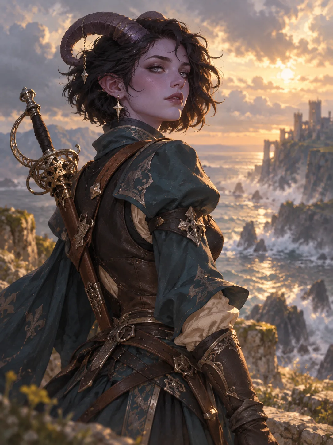 Портрет тифлинга — раса D&D 5e